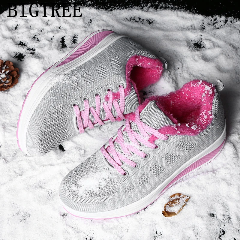 Красные кроссовки зимняя обувь женская повседневная для женщин Basket Femme