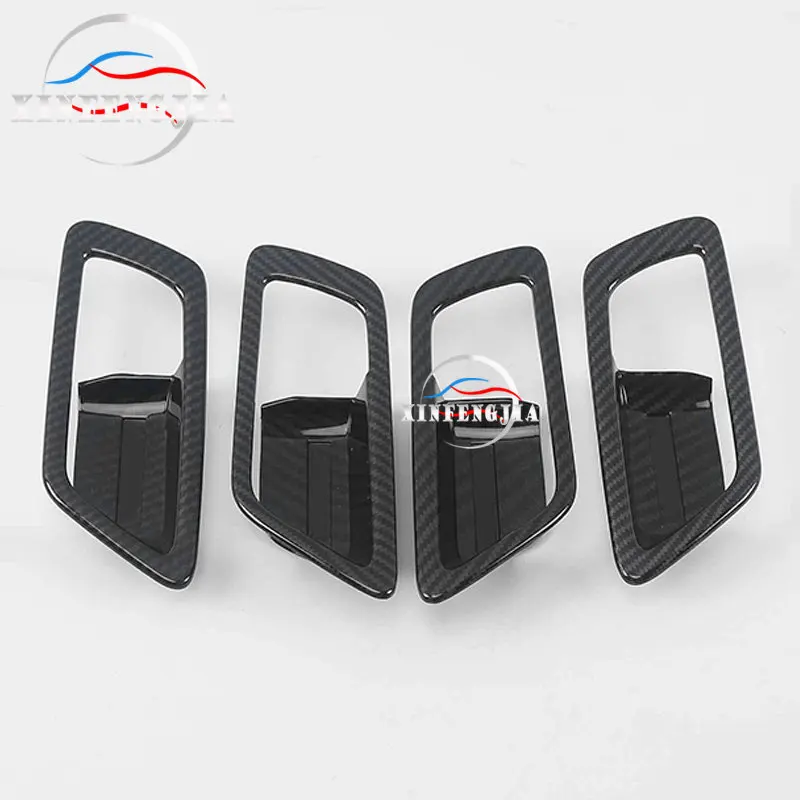 

For Toyota CHR C-HR 18-19 4* Carbon fiber Interior Door Handle Bowl Cover Trim Catch Frame Bezel Molding Garnish Surround