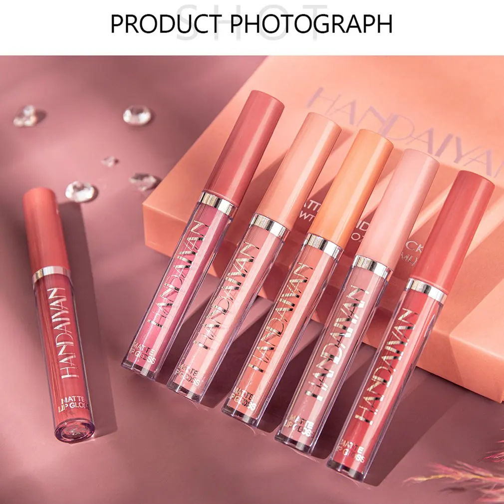 

Waterproof Not Easy To Stick To The Cup Fog Surface Lip Gloss Lipstick Super Long Lasting Lipstick Gift
