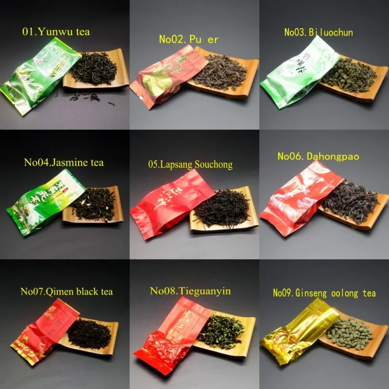 32 разных вкуса китайского чая включая молоко Oolong Pu erh травяной цветок черный