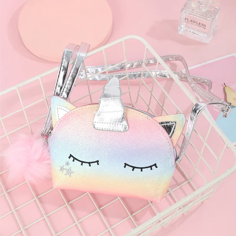 

2021 New Children's Messenger Bag Girls Bag Cosmetic Bag Fashion Accessories Princess Cartoon Coin Purse