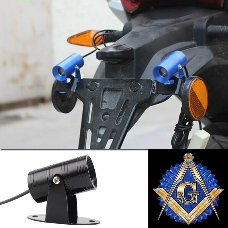 

1x Freemasonry Logo HD Laser Shadow Projection Motorcycle Taillight Brake Light