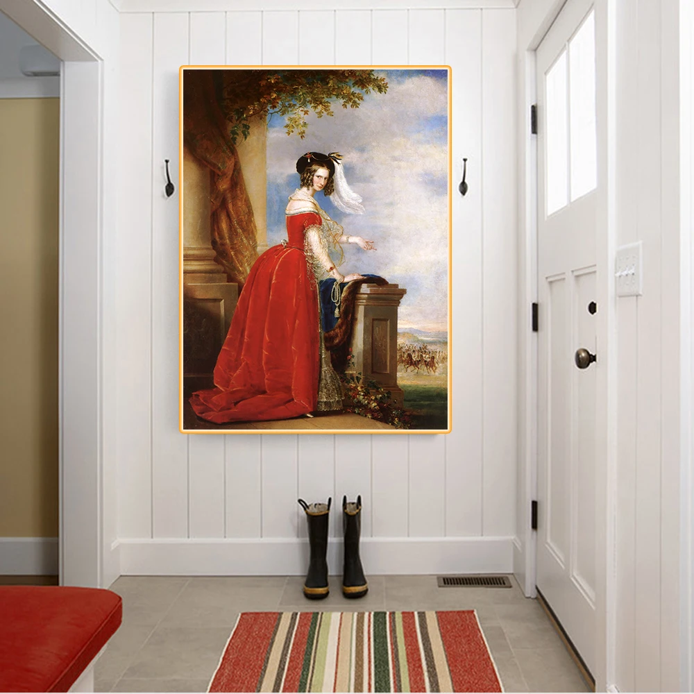 Красная Картина на холсте Александра федорна | Дом и сад