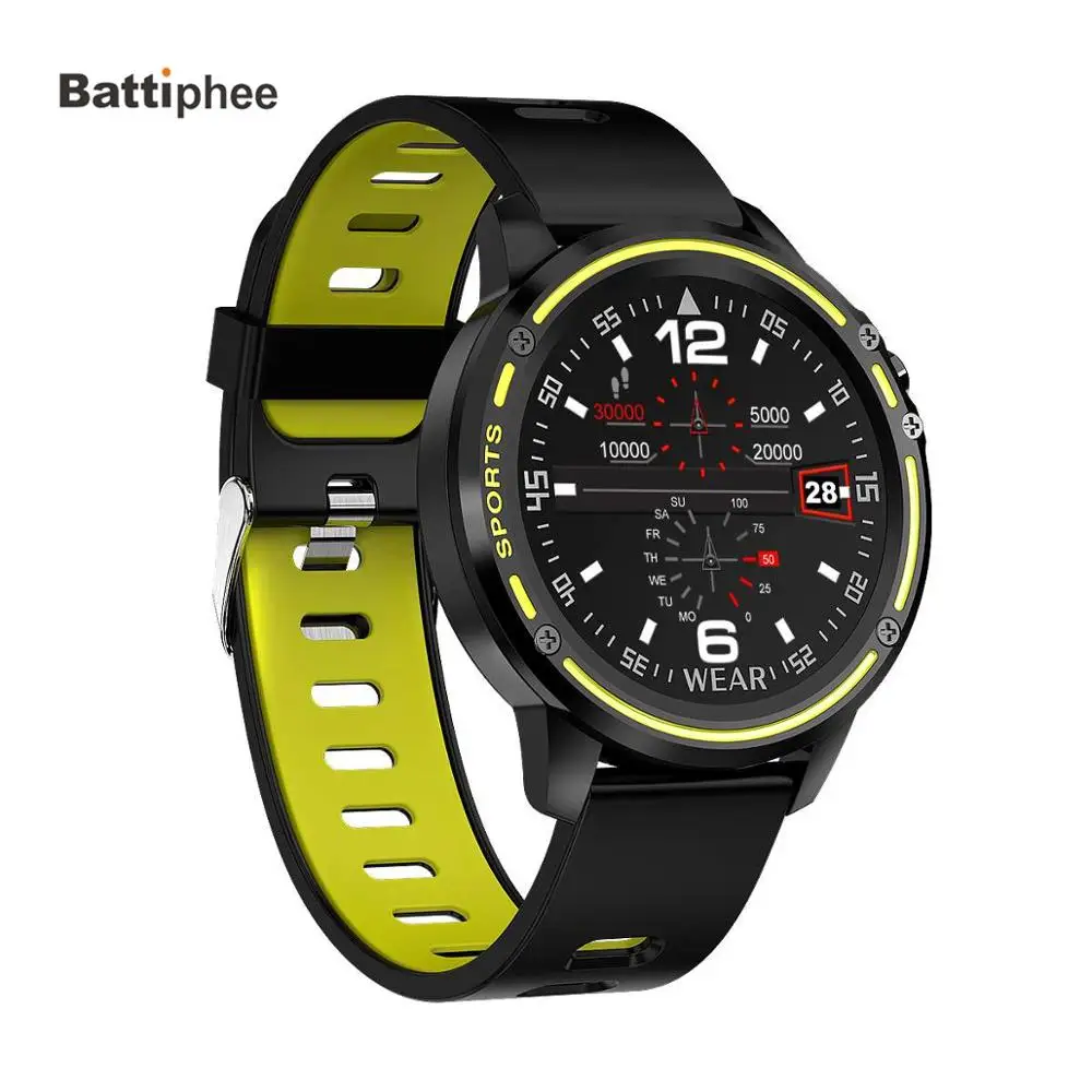 Умные часы Battiphee Microwear L8 спортивный монитор модный дизайн сенсорный экран ЭКГ +