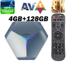 ТВ-приставка A95X F4 Android 11,0 smart TV 8k телеприставка 2,4G5G WiFi Смарт ТВ-приставка Android 4GB 128G Google Youtube Play