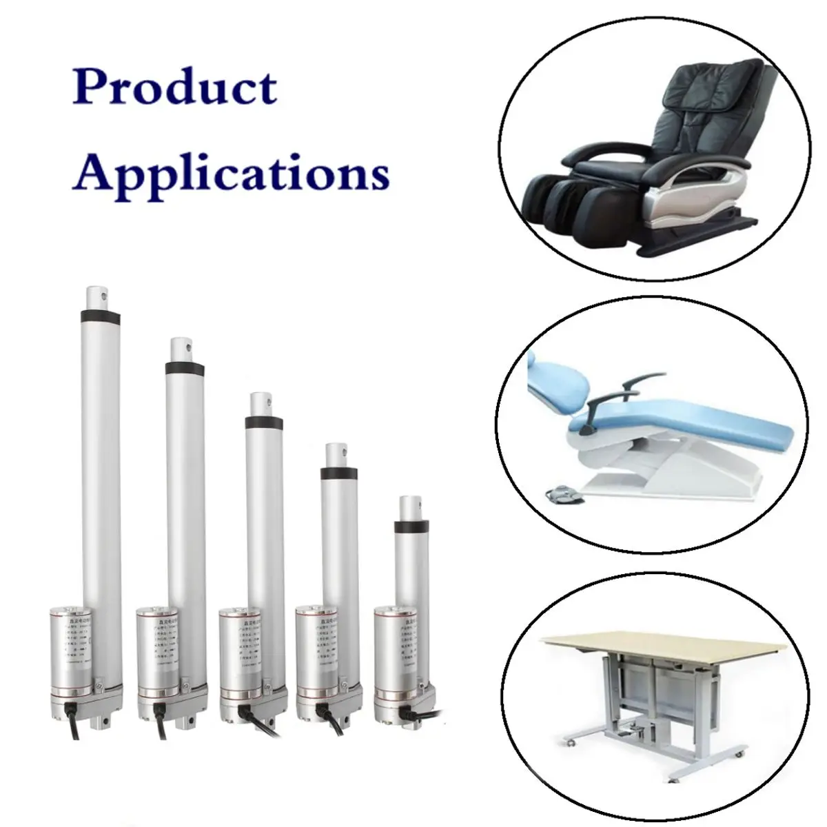 

Electric Linear Actuator 100mm 150mm 200mm 250mm 300mm 350mm 400mm 450mm Stroke 12V DC Motor Linear Drive 1500N 3A Max