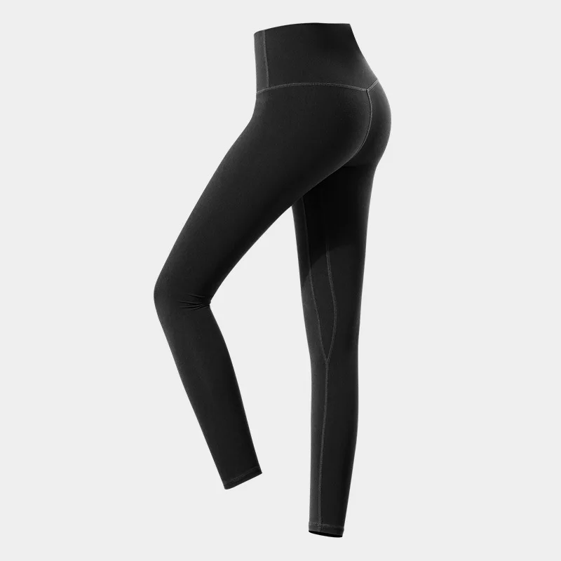 

Fitness yoga pants women's plus size high-waist hip-lifting elastic tight-fitting running fitness nine-point pants