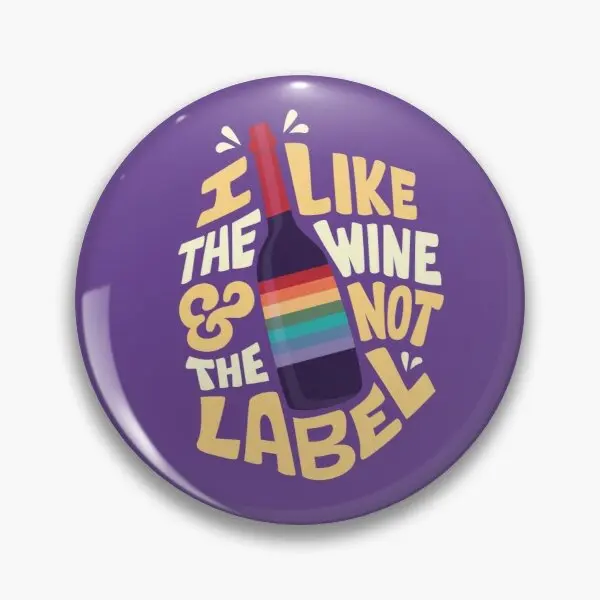 

Настраиваемая мягкая булавка «Мне нравится вино», булавка на лацкан, булавка на воротник, Подарочная брошь для одежды, креативная металличе...