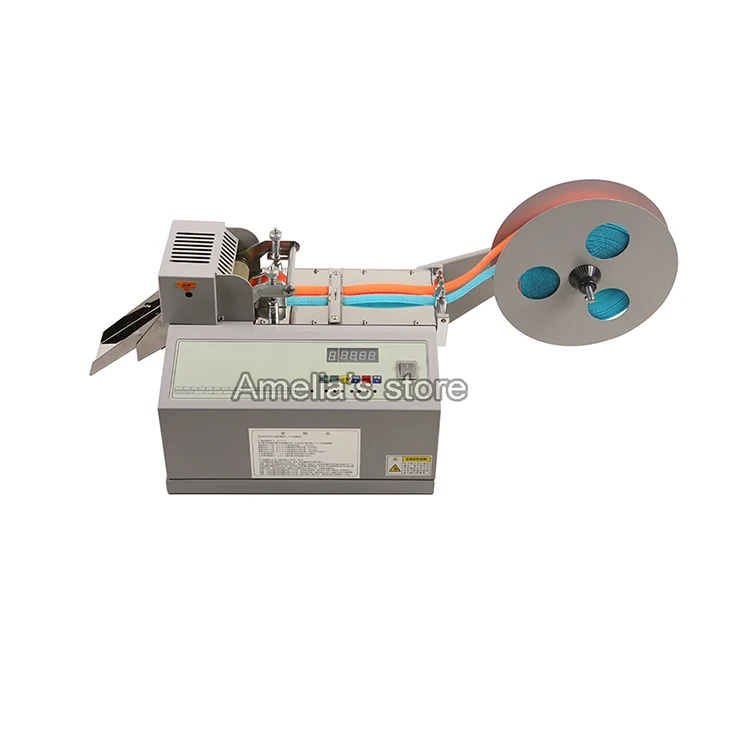 A-203 Automatic magic strap cutting machine with different shapes auto sticky cold hook and loop | Инструменты