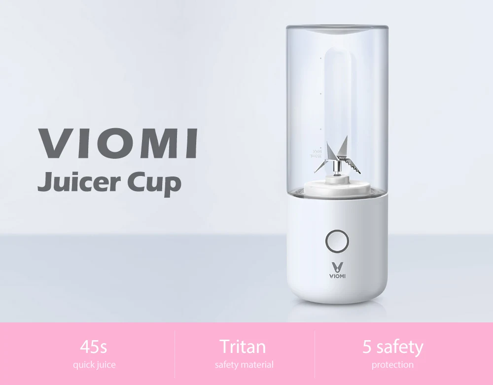 Xiaomi VIOMI 350 мл электрическая соковыжималка портативная Mijia электрическая соковыжималка чашка соковыжималка для фруктов портативная соковыжималка машина