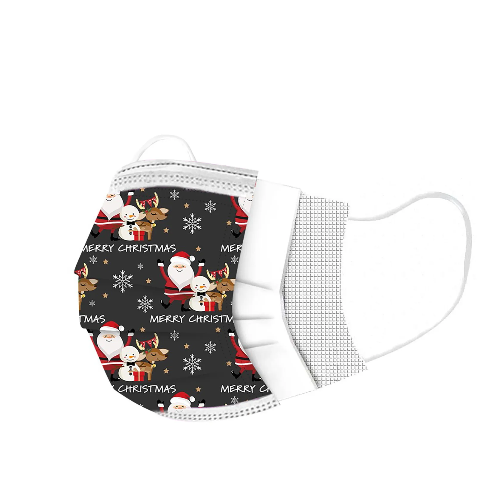 

Disposable Unisex Printed Christmas Soft Masks For Adults 3-layer Mouth Mask For Face Health Care Hot Sale Mascarillas