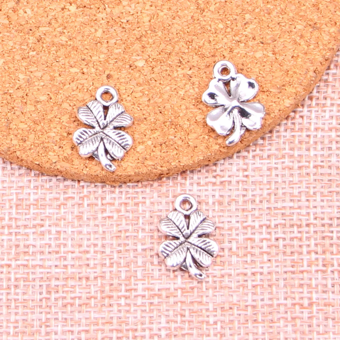 35 шт. подвески Клевер цветок металлический сплав для изготовления ювелирных