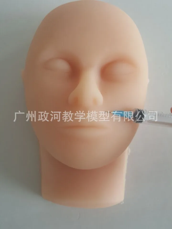 Силиконовая модель головы человека микро-формирующая имитация инъекции кожи