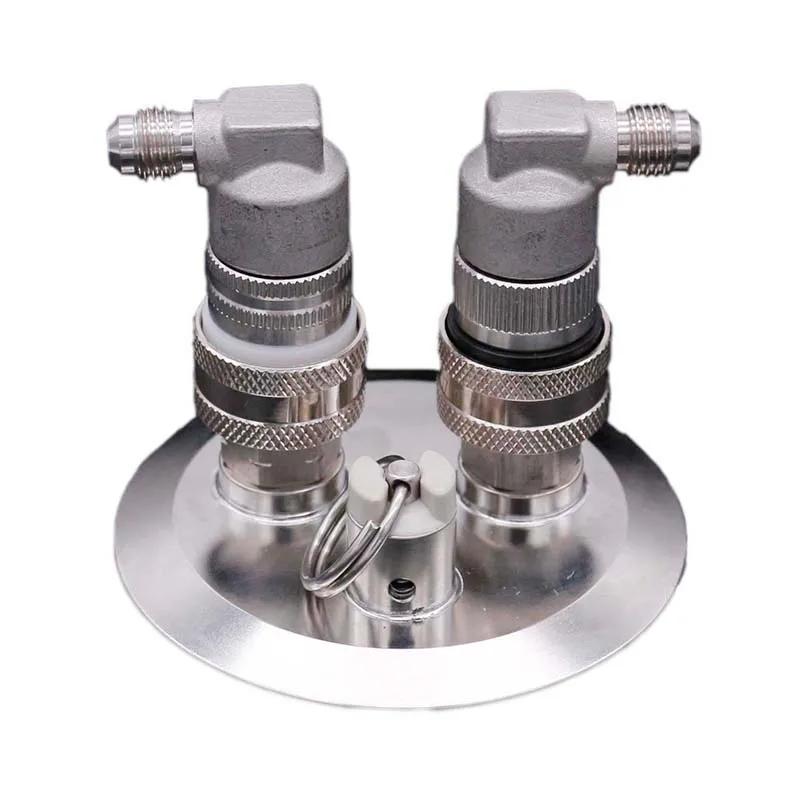 " Tri Clamp(91 мм OD) шаровой замок конвертировать крышку с газовым столбом Beer Post PRV 60 см силиконовый шланг Homebrew Kegging оборудование