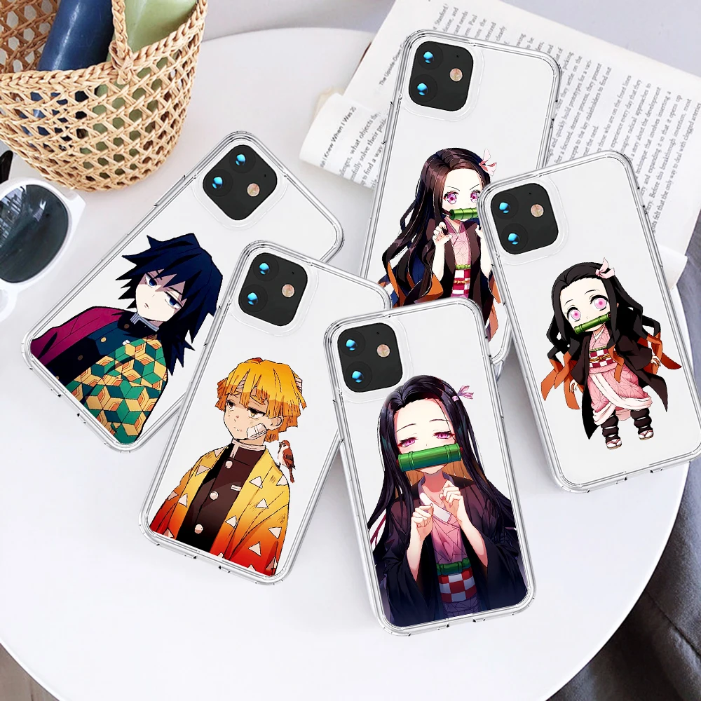 

Demon Slayer Anime Kimetsu No Yaiba Cute Japan Phone Case for IPhone 12 Mini 5 6 6S 7 8 SE Plus X XS XR 11 Pro Max coque funda