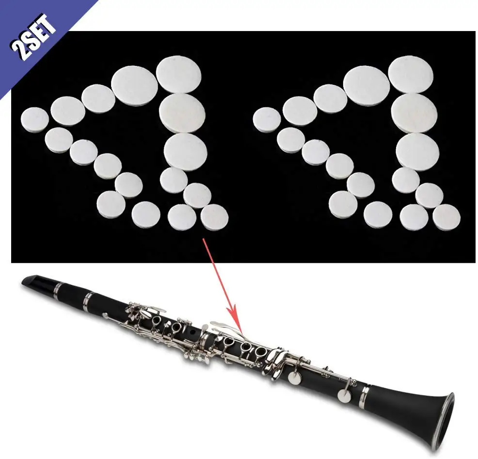 Кожаные накладки Comidox 17 шт./компл. кларнет для изысканного ветра сменный прибор