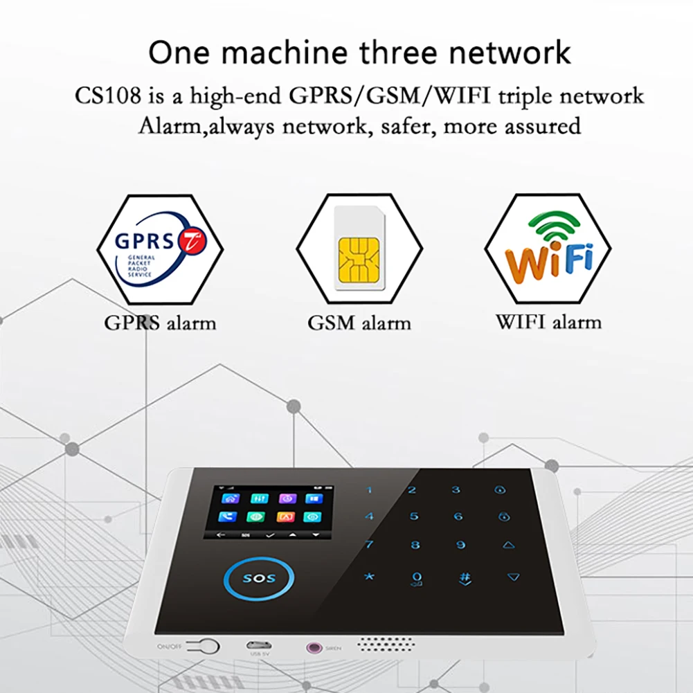 Wi-Fi 3g комплект системы сигнализации беспроводной домашний бизнес Охранная