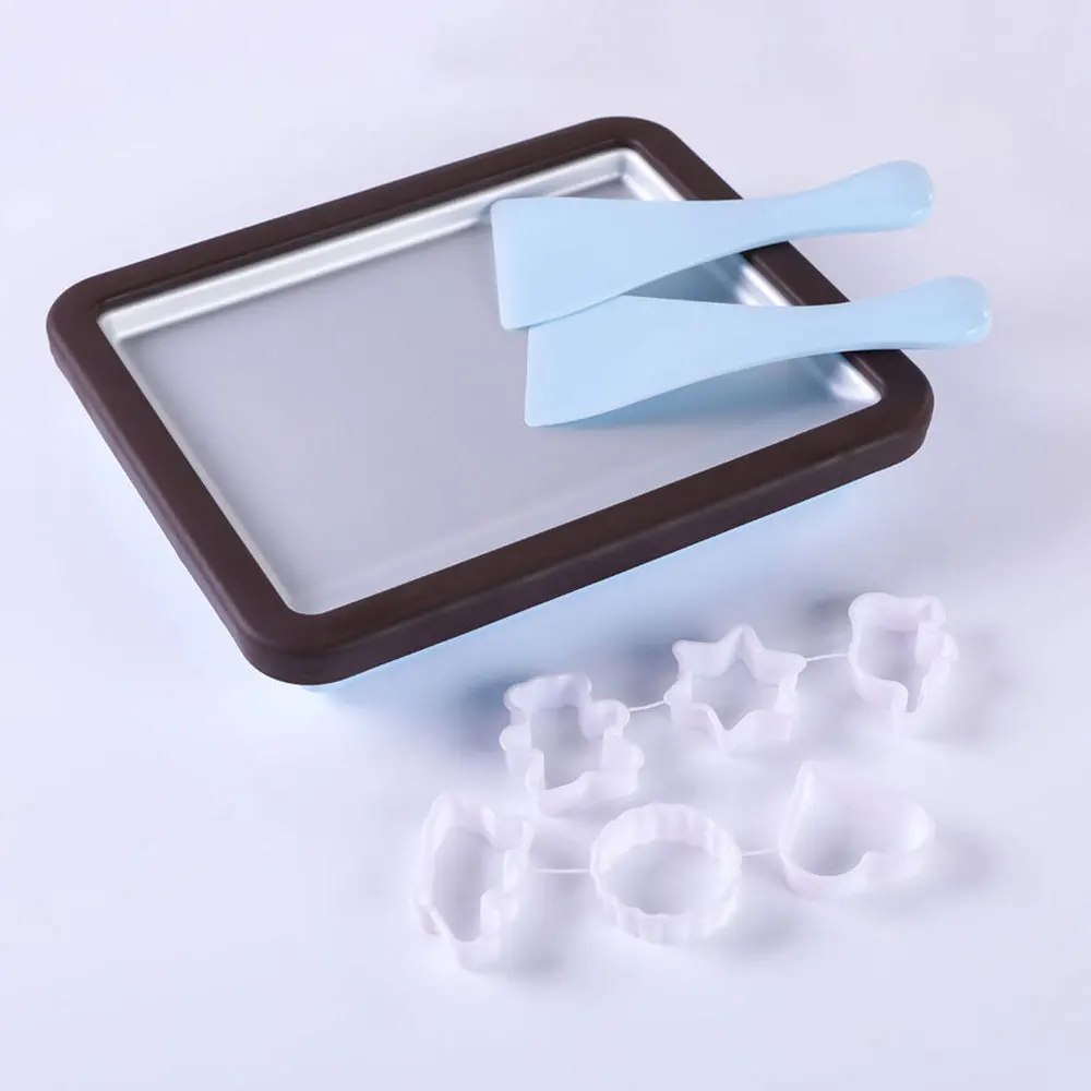 Квадратная машина для приготовления жареного йогурта домашний мини поднос