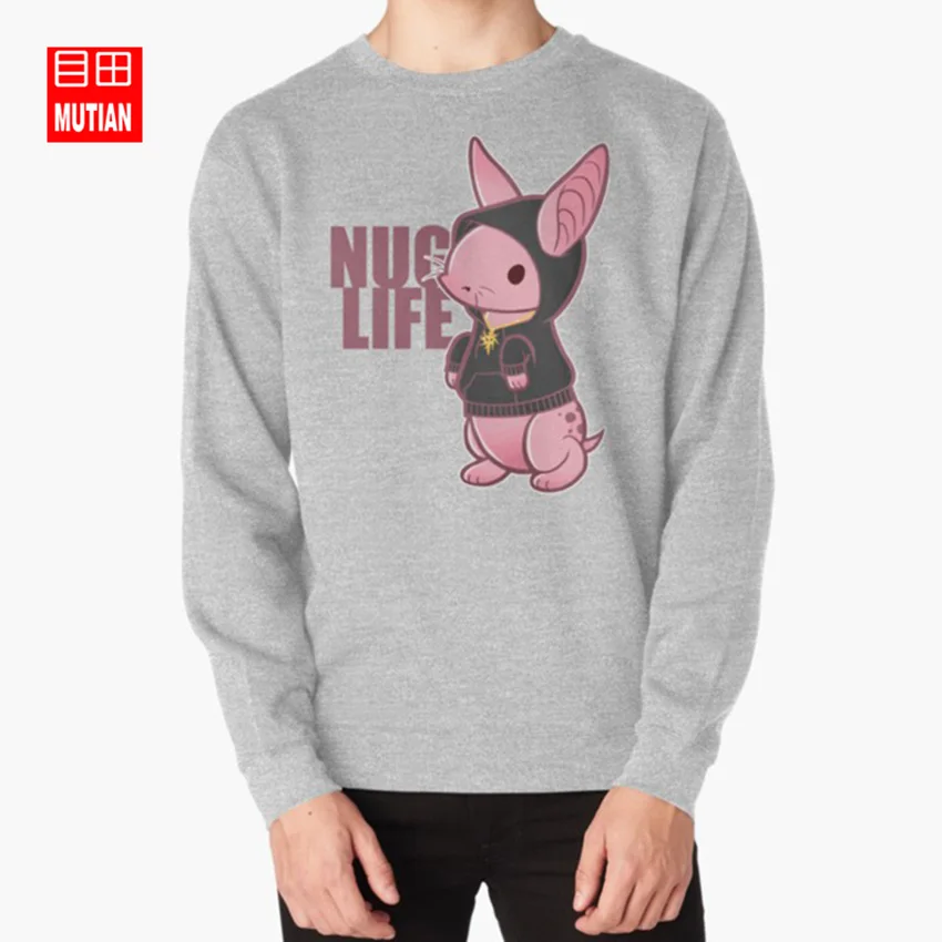grey-sweatshirt Nug Life толстовки dragon age nugs - Цвет: grey-sweatshirt