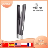 wireless flat iron for hair usb rechargeable ceramic mini flat iron battery adjustable temperature travel size