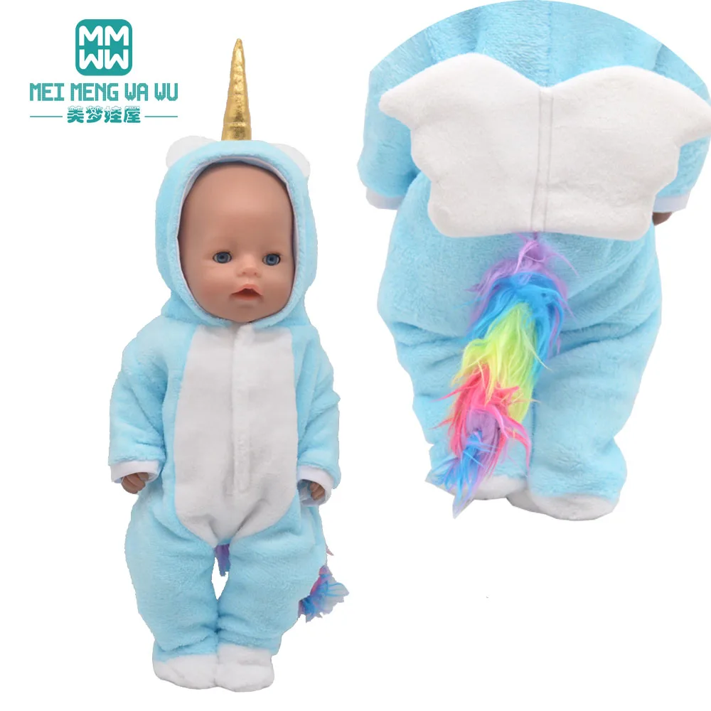 

Одежда для куклы, детские игрушки 43-45 см, кукла-Новорожденный и американская кукла, модные плюшевые костюмы, комбинезоны