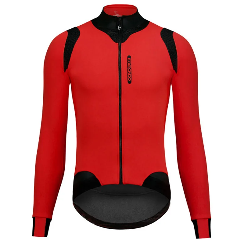Maillot Испания pro team зима Велосипеды Длинные рукава Джерси термо флисовый Топ Для мужчин mtb велосипеда для верховой езды pro велосипедная форма - Цвет: Jersey   02