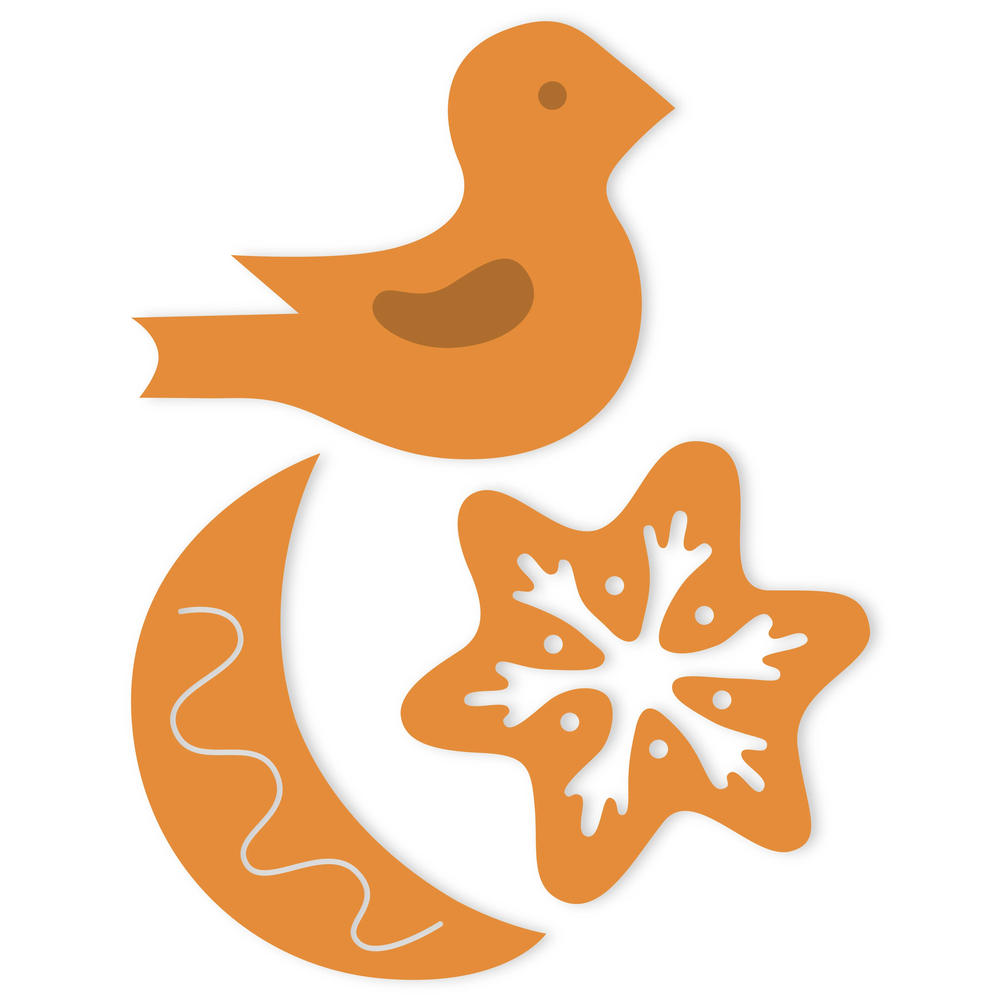 Swovo Птица Луна Снежинка Металлические Вырубные штампы ремесло Скрапбукинг новые