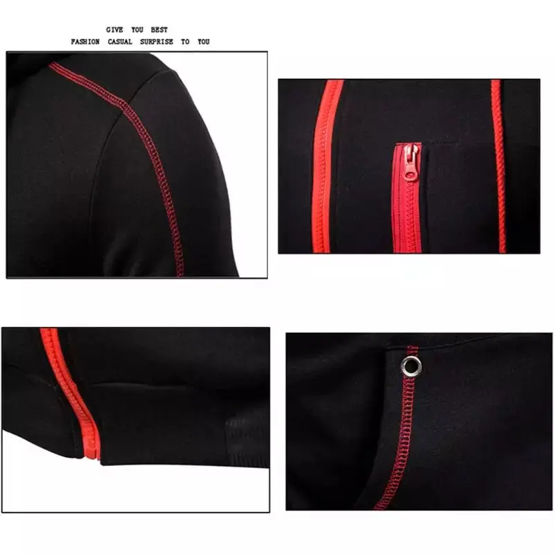

Winter Men's Tracksuit 2 Pieces Set Hoodies+Pants Sport Suits for Men Sweatshirt Zipper Hoodies Men's Clothing Sets Sportswear