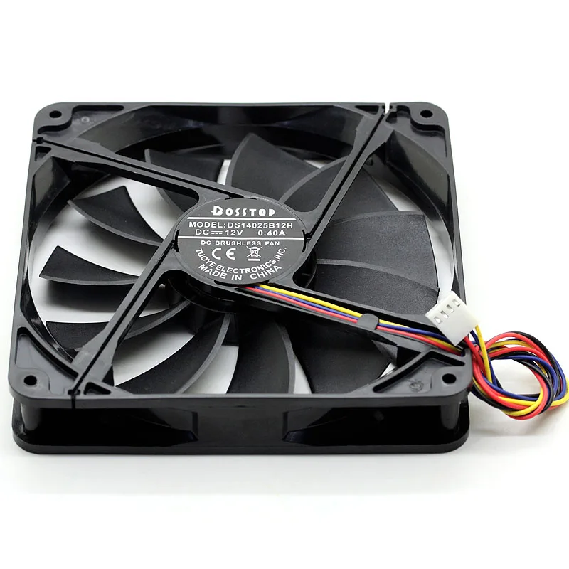 

Silent BOSSTOP 14cm chassis fan 14025 silent cooling fan 14025L12S 14014025mm cooler