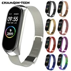 Миланская петля для браслета Mi Band 5, Миланская петля для браслета Mi Band 5, металлический ремешок для браслета Xiaomi Mi band 6, 5, 4, 3, pulseras mi band 3