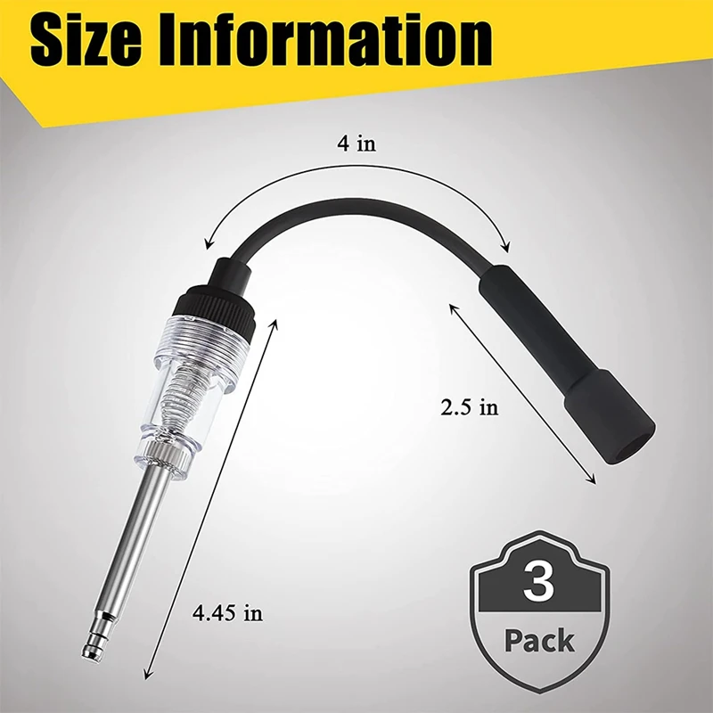 3 Pack Spark Plug Tester Engine Ignition Straight Boot for Automotive Car Lawnmower | Автомобили и мотоциклы