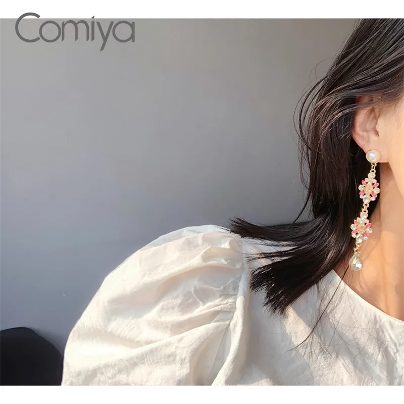 Серьги-капли Comiya винтажные аксессуары из цинкового сплава золотого цвета с