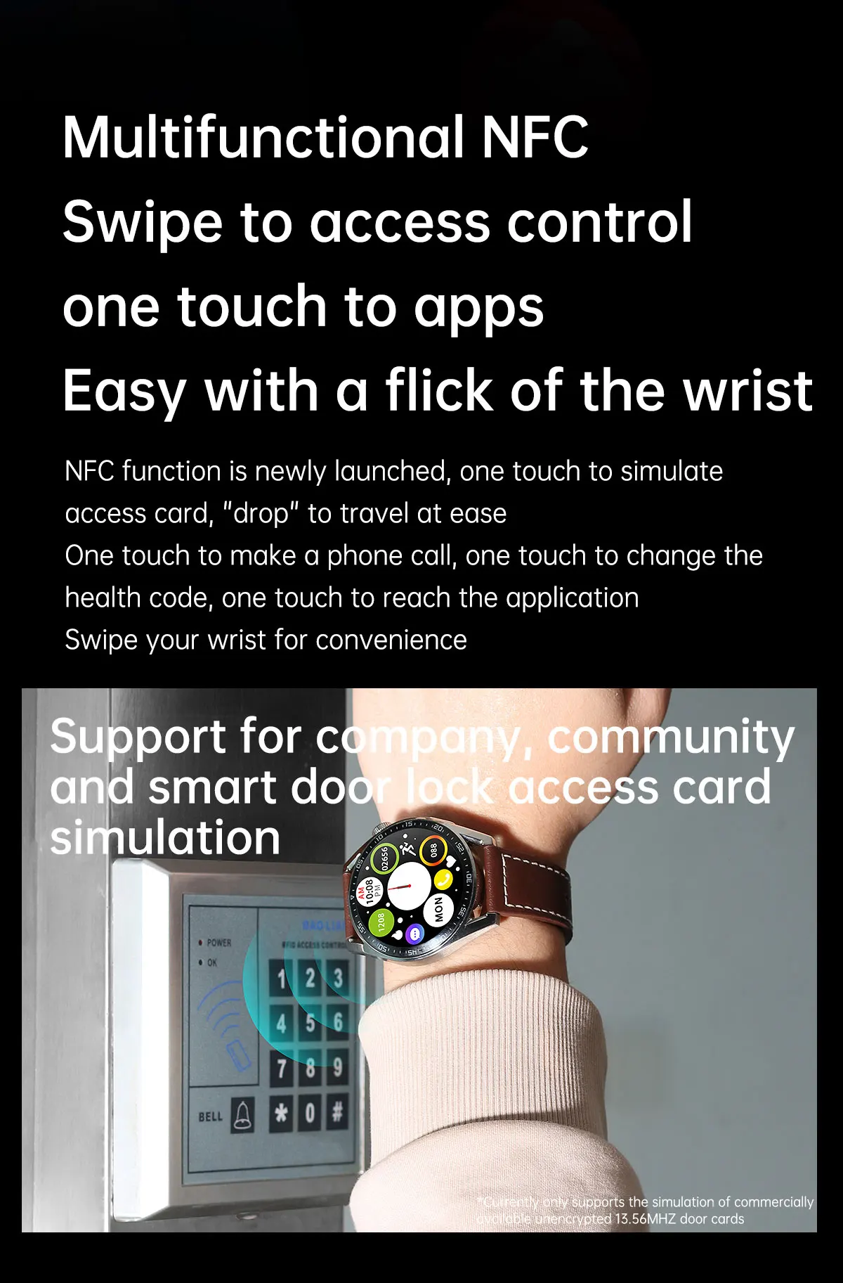 GT3 Смарт-часы для Huawei Samsung IOS телефон Поддержка NFC беспроводное зарядное