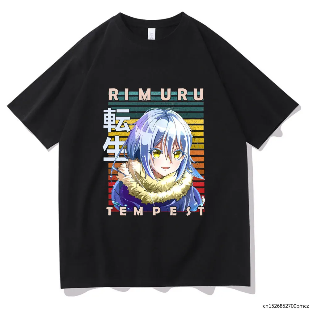 

Hot Sale Casual Tshirt Loose Tops That Time I Got Reincarnated As A Slime T Shirt Men Summer Short Sleeve