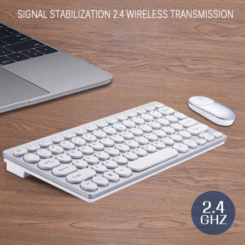 

2.4G Wireless Keyboard Mouse New English Letter Combo With USB Receiver For Desktop Computer PC Laptop And Smart TV Pc Gamer