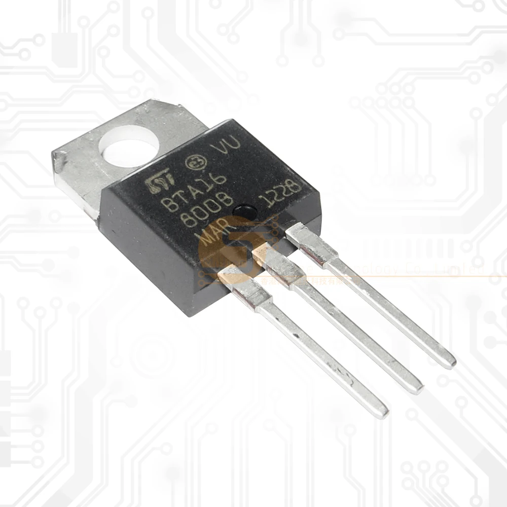 5 шт./лот BTA16-800B TO-220 BTA 16-800B TRIAC 800V 16A TO220AB BTA16-800BRG BTA16800B | Электронные компоненты и