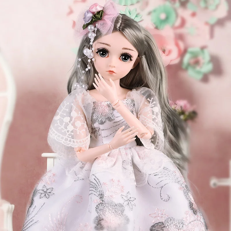 Куклы-шарниры с модным аксессуаром 1/4 BJD 45 см 26 наряд обувь парик волосы макияж