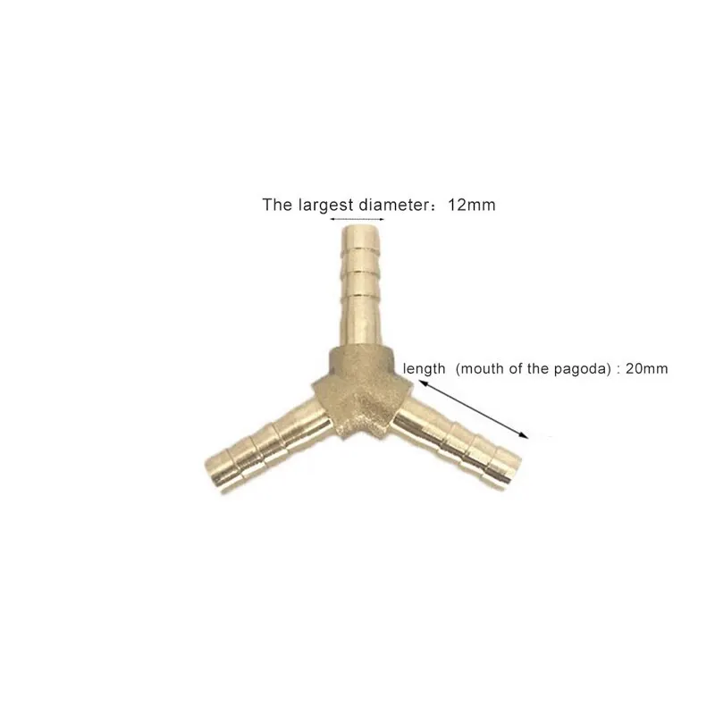 Полностью медный соединитель Y-образной формы для труб трехходовой штуцер шланга