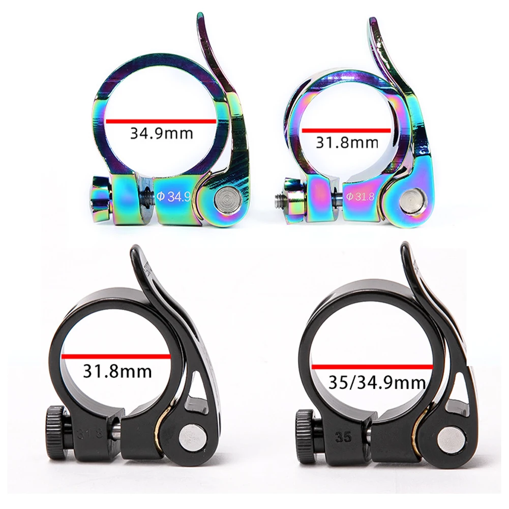 

Bicycle Quick Release Seat Post Clamp Aluminum Alloy Ultra Light Road Bike Seatpost Clamp 31.8mm /34.9mm Bike Accessories