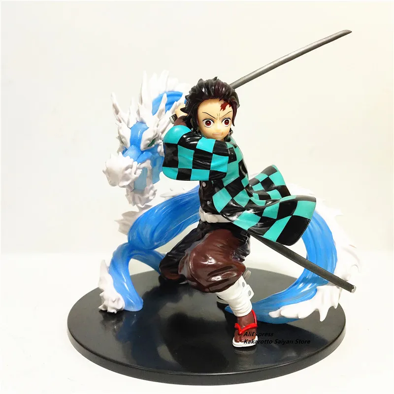 Kimetsu no Yaiba Nezuko Tanjirou Zenitsu фигурка 1/8 ПВХ модель игрушки Demon Slayer Аниме Дракон изменения фигурка игрушки - Цвет: no retail box