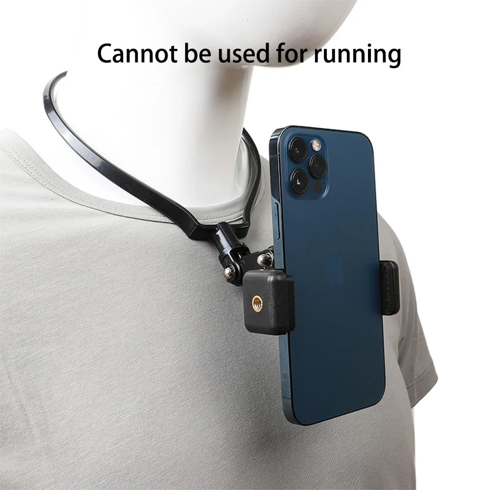 mobile phone mount neck bracket chest first person video shooting accessories cell phone holder vlog video bracket accessories free global shipping