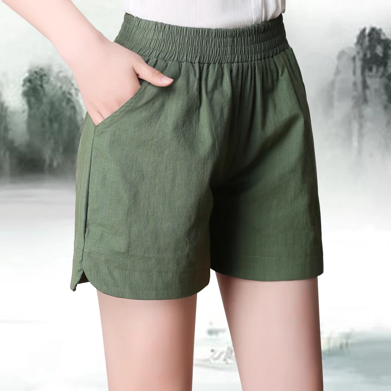 

Sommer neue shorts casual chic 6-farbe baumwolle leinen jugend frauen shorts casual strae hohe taille shorts sommer sh