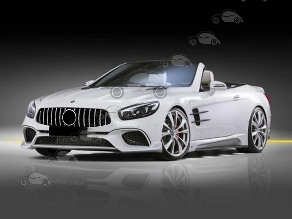 

Front Bumper Racing Grill Billet Grille Cover For Mercedes-Benz R231 SL Class 2013-2021