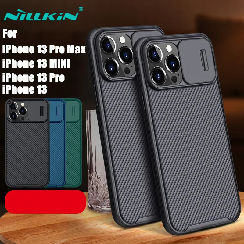 

Защитный чехол для камеры для iPhone 13 Pro Max, чехол для iPhone 13 mini NILLKIN CamShield, защитная крышка, Защитные чехлы для объектива
