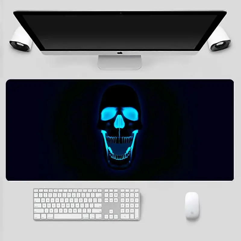 

Cool skull Office Mice Gamer Soft Mouse Pad Desk Table Protect Game Office Work Mouse Mat pad X XL Non-slip Laptop Cushion
