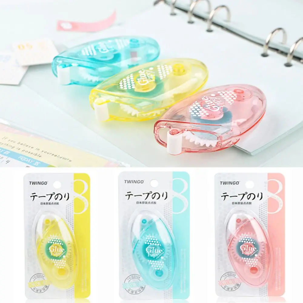 

Многоразовый креативный декор для скрапбукинга, Диспенсер клейкой ленты, офисные принадлежности, двусторонний клейкий ролик