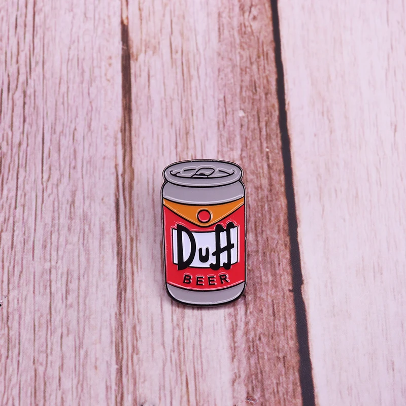 Пивной значок Duff вещевой человек банка для напитков эмалированная булавка
