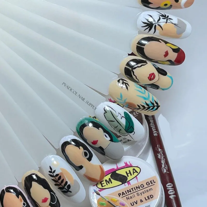 Кисть для маникюра с деревянной ручкой акриловых ногтей | Красота и здоровье