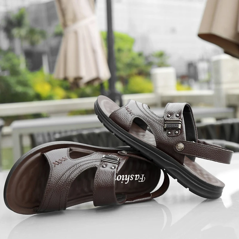 

Sandalias Playa Hombre Summer Men Leather Sandal Shoes Sandals Sandalias For Man Sandali Uomo Sandalen Heren Sandalia Masculino
