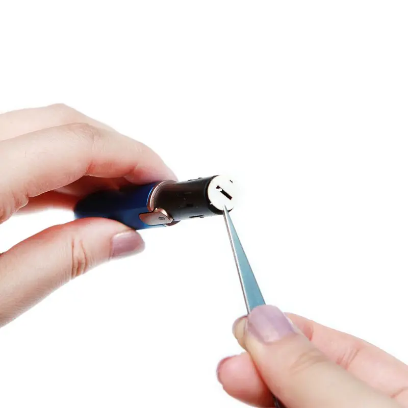 Чистящие ватные палочки с двойной головкой влажные спиртовые пинцетом и